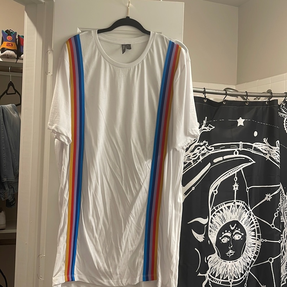 Rainbow striped ASOS t-shirt